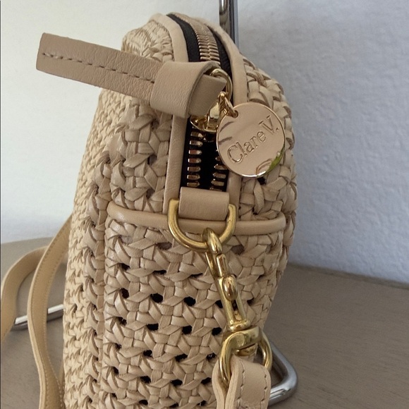 Clare V Beige Woven Crossbody Bag - Picture 3 of 7
